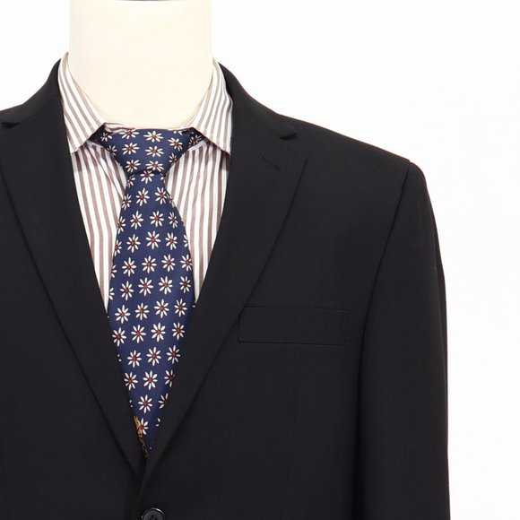 Lineage 40L Black Striped 2-Button Sport Coat Blazer Jacket B041 - Picture 6 of 12